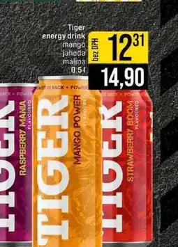 Jip Tiger malina 0,5l jahoda energy drink mango nabídka