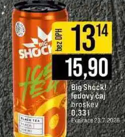 Jip Big Shock! fedový čaj broskev nabídka