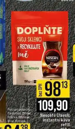Jip Nescafé Classic instantni kava refill nabídka