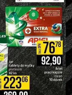 Jip Ariel prací kapsle clean 10 dávek nabídka