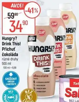 Globus Hungry? Drink This! Příchuť čokoláda nabídka