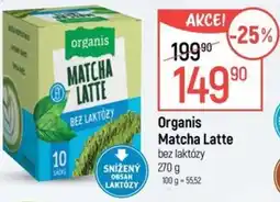 Globus Organis Matcha Latte nabídka