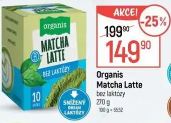 Globus Organis Matcha Latte nabídka