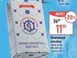 Globus Smetanová zmrzlina nabídka