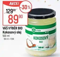 Globus VÁŠ VÝBĚR BIO Kokosový olej nabídka