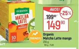 Globus Organis Matcha Latte mango nabídka
