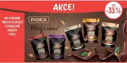 Globus Na vybrané ořechy a ovoce v čokoládě značky Poex nabídka