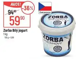 Globus Zorba Bílý jogurt nabídka