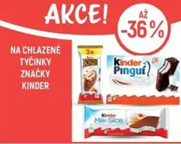 Globus Na chlazené tyčinky značky Kinder nabídka