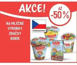 Globus Na mléčné výrobky značky Bobík nabídka