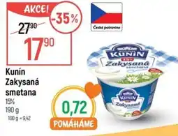 Globus Kunín Zakysaná smetana nabídka