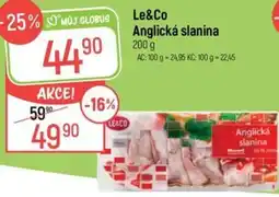 Globus Le&Co Anglická slanina nabídka