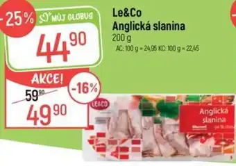 Globus Le&Co Anglická slanina nabídka