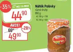 Globus Náhlík Polévky nabídka