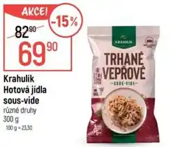 Globus Krahulik Hotová jídla sous-vide nabídka