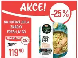 Globus Na hotová jídla značky Fresh,n' go nabídka