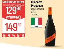 Globus Mionetto Prosecco nabídka
