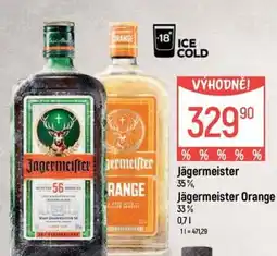 Globus Jägermeister 35%, Jägermeister Orange nabídka