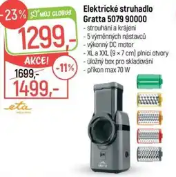 Globus Elektrické struhadlo Gratta 5079 90000 nabídka