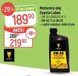 Globus Motorový olej Coyote Lubes nabídka