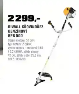 OBI Riwall křovinořez benzínový rpb 500 nabídka