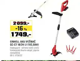 OBI Einhell aku vyžínač gc-ct 18/24 li (1x2,0ah) nabídka