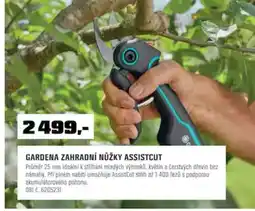 OBI Gardena zahradní nůžky assistcut nabídka
