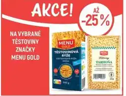Globus Na vybrané těstoviny značky Menu gold nabídka