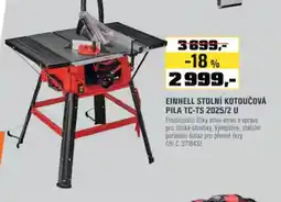 OBI Einhell stolní kotoučová pila tc-ts 2025/2 u nabídka