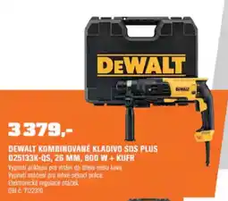 OBI Dewalt kombinované kladivo sds plus d25133k-qs, 26 mm, 800 w + kufr nabídka