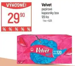 Globus Velvet papírové nabídka