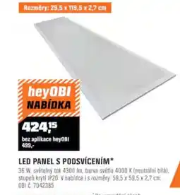 OBI LED PANEL S PODSVÍCENÍM nabídka