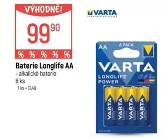 Globus VARTA Baterie Longlife AA nabídka