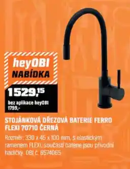 OBI Stojánková dřezová baterie ferro flexi 70710 černá nabídka