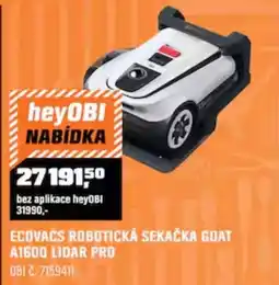 OBI Ecovacs robotická sekačka goat a1600 lidar pro nabídka