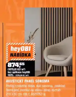 OBI Akustický panel sonoma nabídka