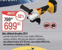 Globus Aku úhlová bruska 20 V nabídka