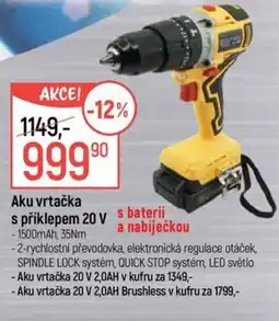 Globus Aku vrtačka s příklepem 20 V nabídka