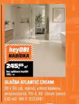 OBI Dlažba atlantic cream nabídka