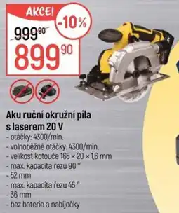 Globus Aku ruční okružní pila s laserem 20 V nabídka