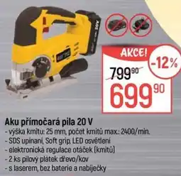 Globus Aku přímočará pila 20 V nabídka