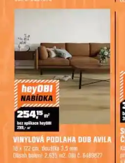 OBI Vinylová podlaha dub avila nabídka