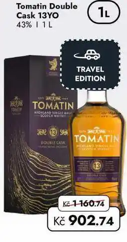 TRAVEL FREE Tomatin Double Cask 13YO 43% nabídka
