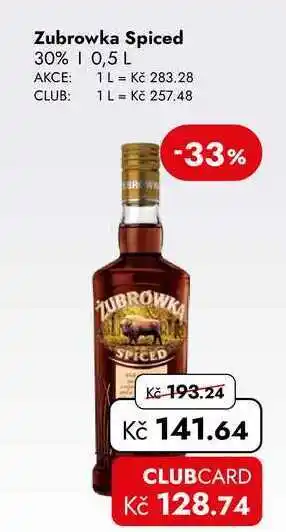TRAVEL FREE Zubrowka Spiced 30% nabídka