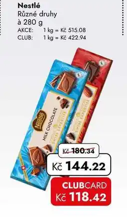 TRAVEL FREE Nestlé Různé druhy à nabídka