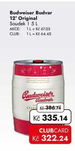 TRAVEL FREE Budweiser Budvar 12° Original Soudek nabídka