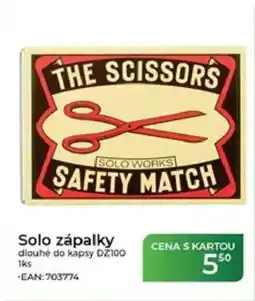 Tamda Foods Solo zápalky dlouhé do kapsy DZ100 nabídka