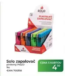 Tamda Foods Solo zapalovač plnitelný PIEZO nabídka