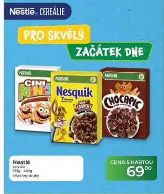 Tamda Foods Nestlé cereálie nabídka