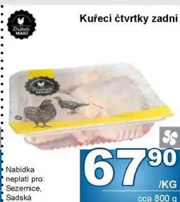 Jip Kuřecí čtvrtky zadní nabídka